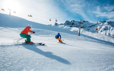 Skifahren und Snowboardfahren im Montafon